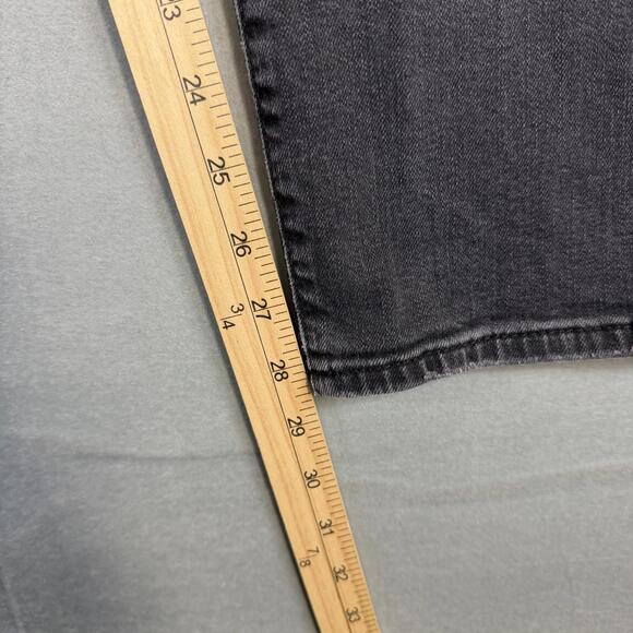 Mavi Zach Jeans Mens 38x30 Black Dark Wash Straight Leg Stretch Denim - Picture 8 of 8